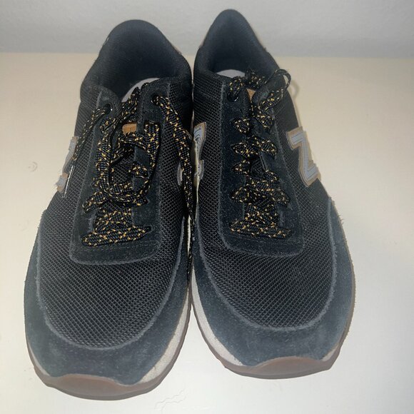 New Balance Black Suede Sneakers, US 6.5 - Picture 2 of 4